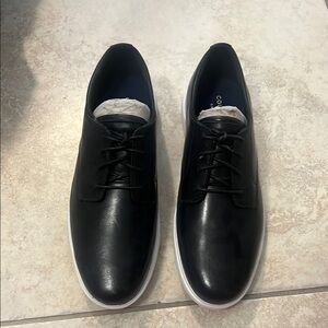 Cole Haan Black Leather Oxfords